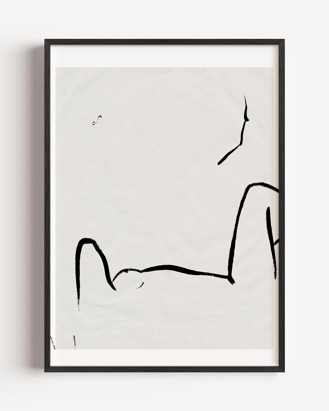 Minimalistische Kunstlijn – lijntekening portret poster als wanddecoratie