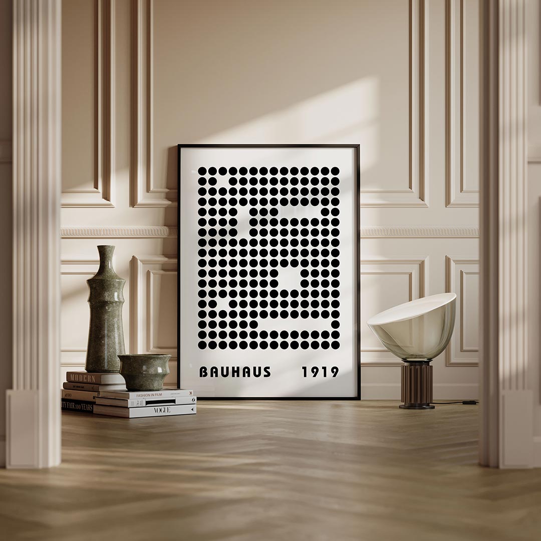 – moderne Bauhaus wandkunst als poster