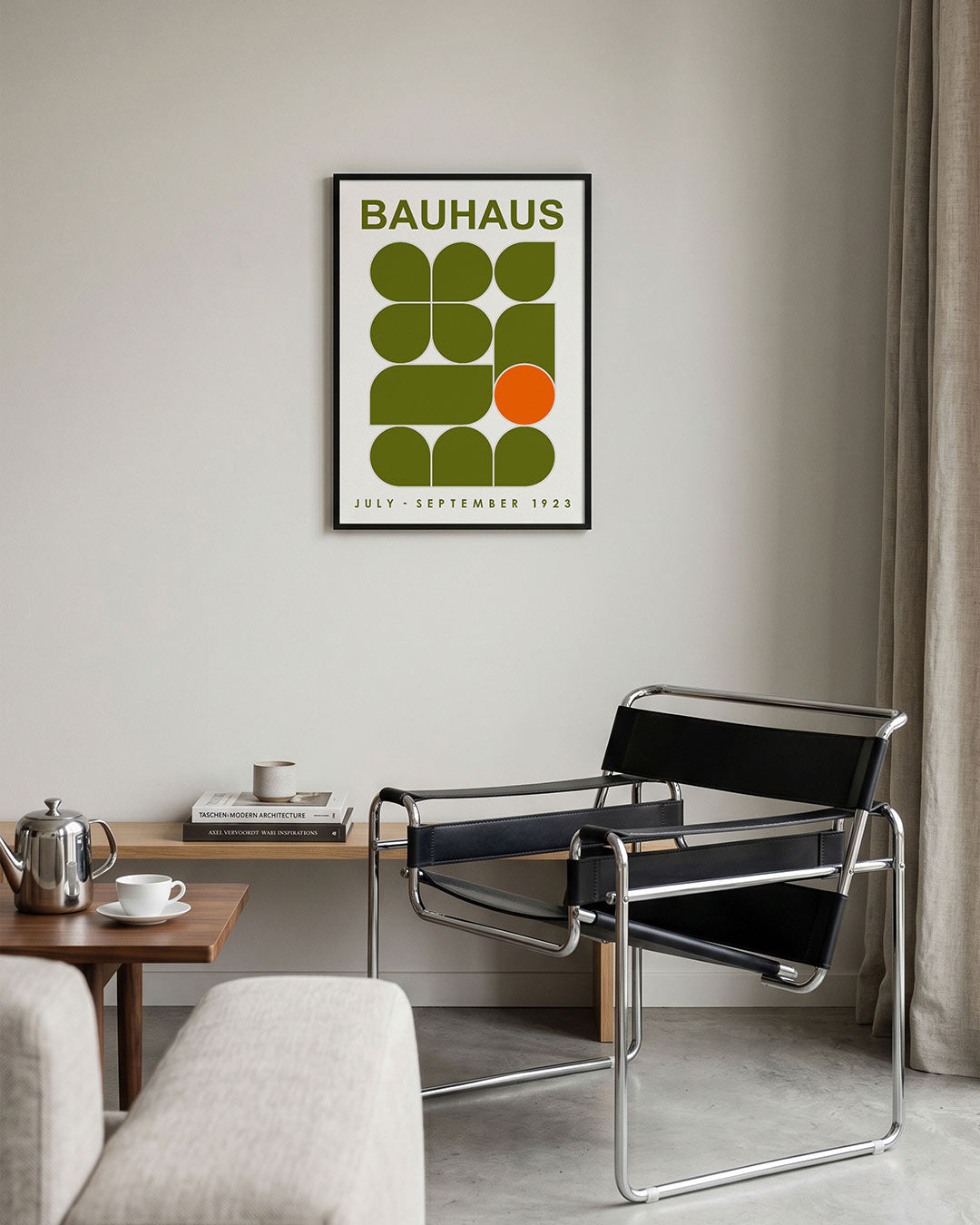Vorm en kleur – geometrische Bauhaus poster in staand formaat