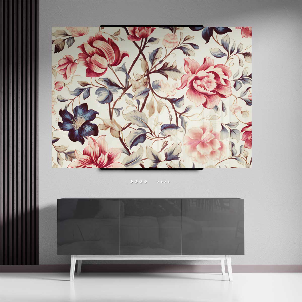 Tijdloze Bloemenpracht – plexiglas kunstwerk als wanddecoratie