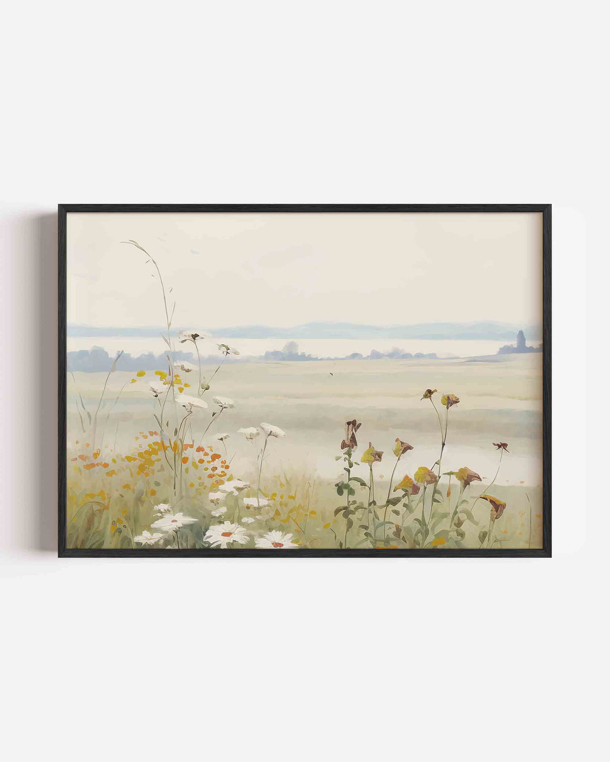 Veld met bloemen – bloemen landscape poster als wanddecoratie