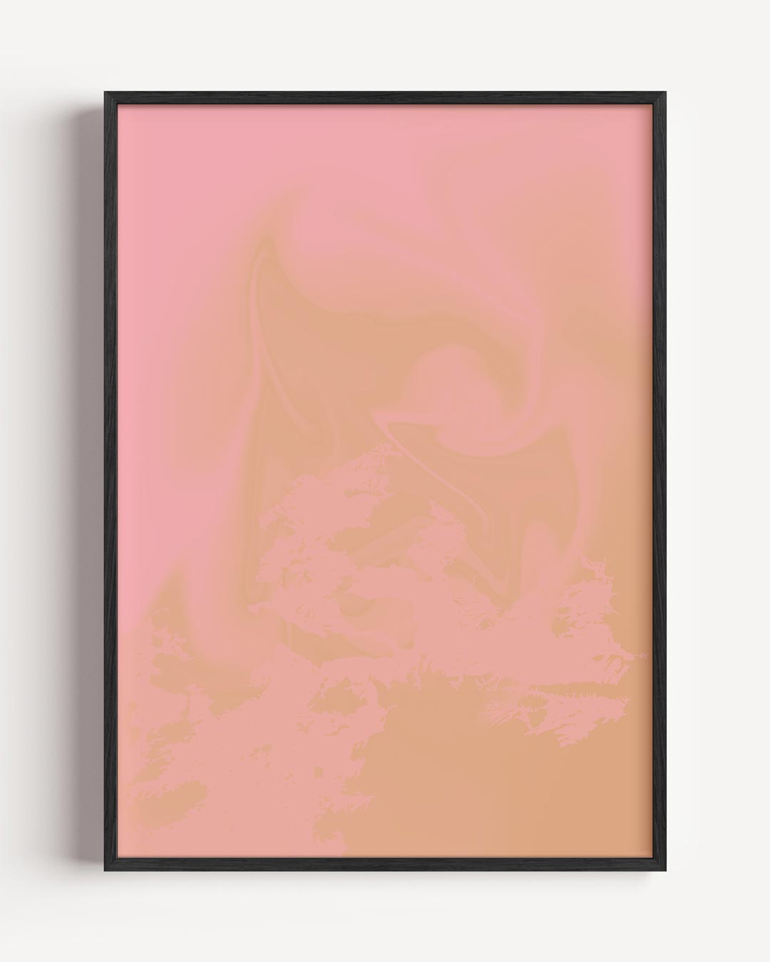 Zachte Pastel Abstractie – kleurrijke abstracte portret poster als wanddecoratie