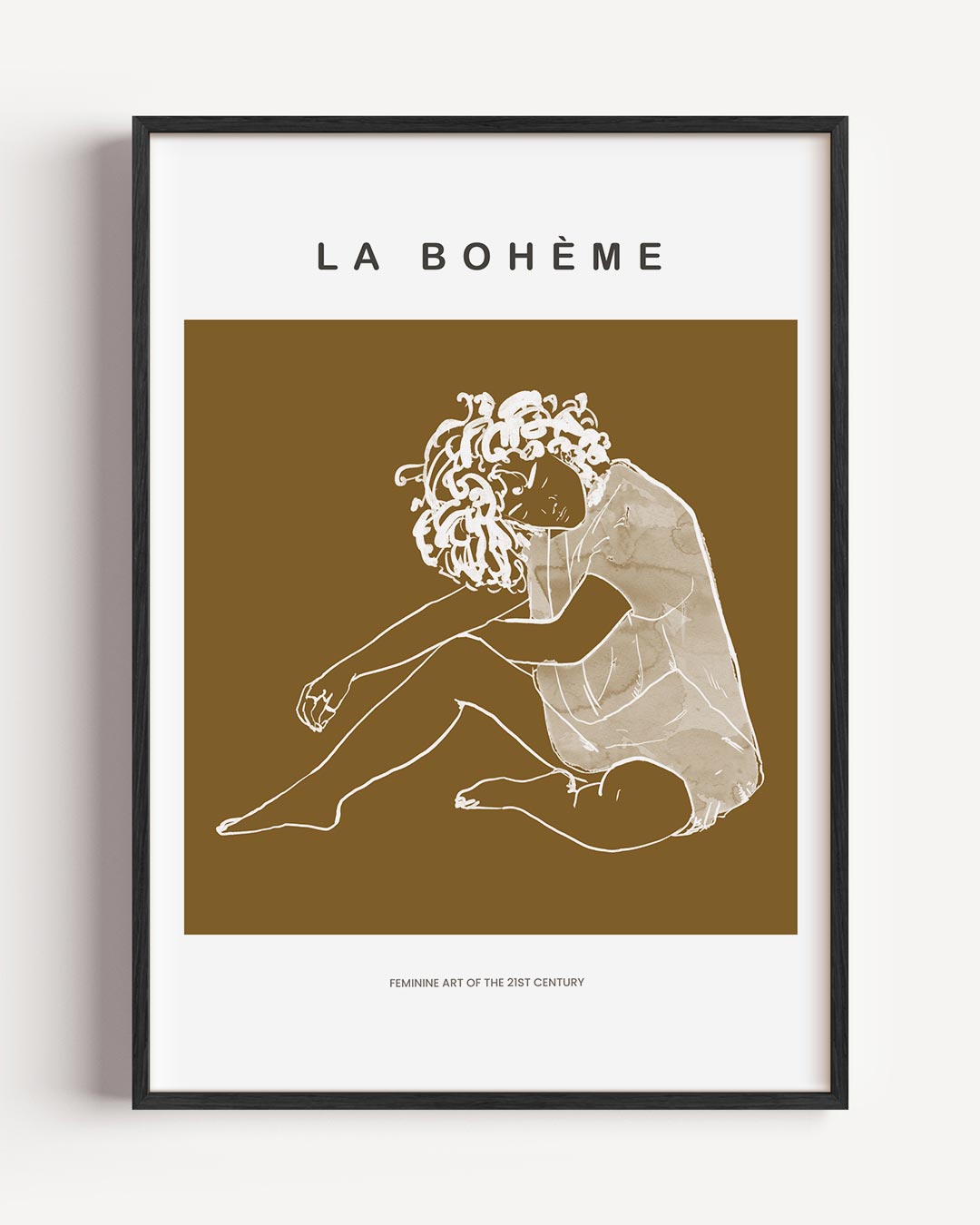 La Bohème Vrouwenkunst – vrouwelijk portret poster als wanddecoratie