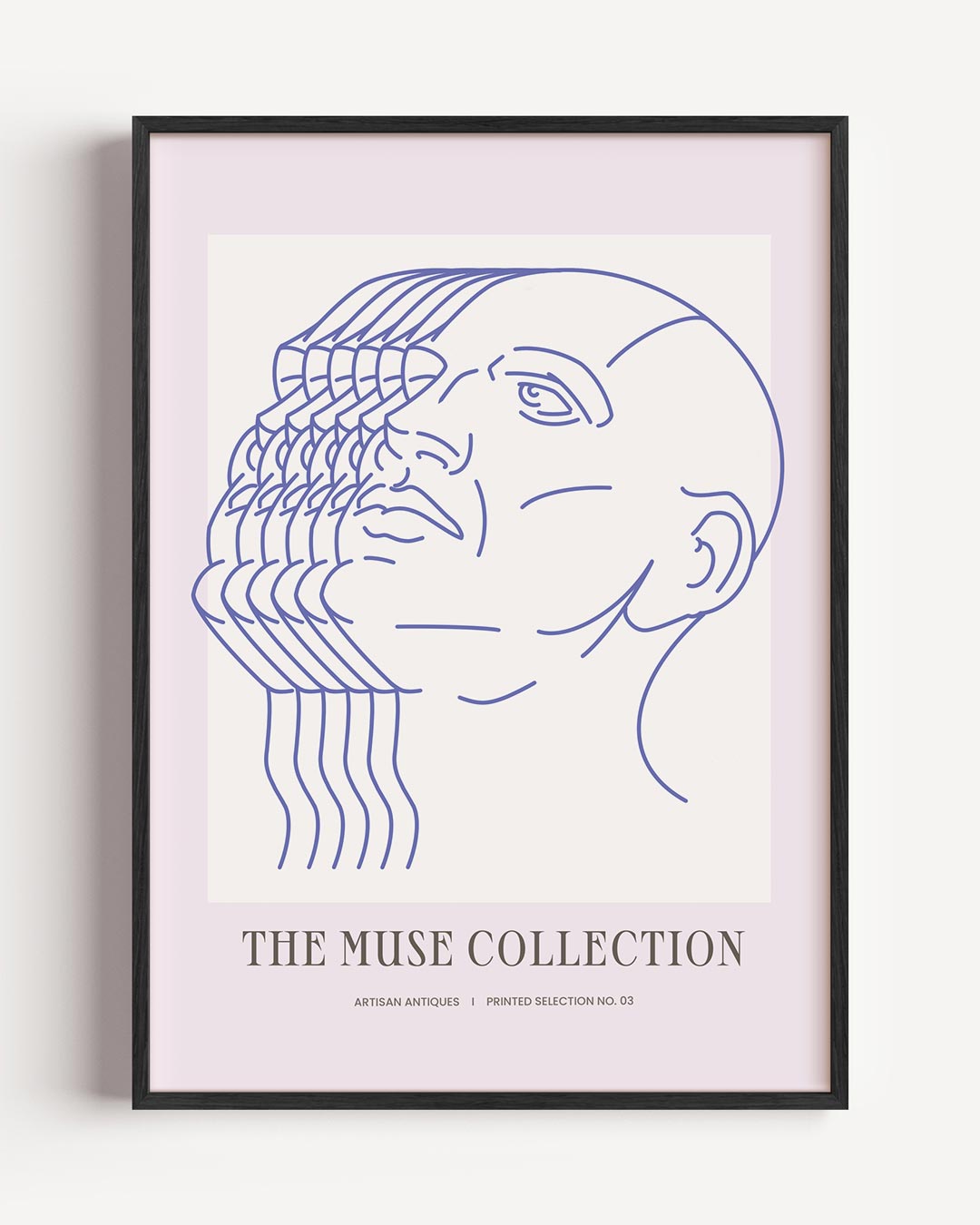 Moderne Kunstposter "The Muse Collection – mindfulness portret poster als wanddecoratie