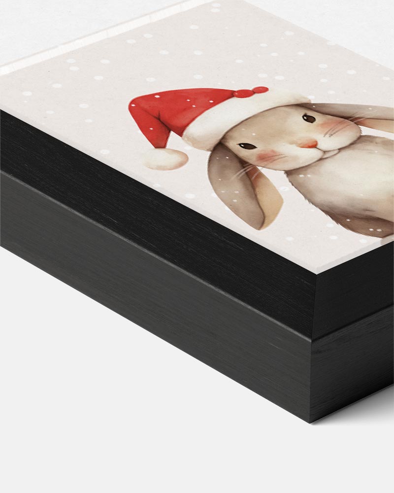 Kerstkonijn – kids portret poster, afbeelding 7