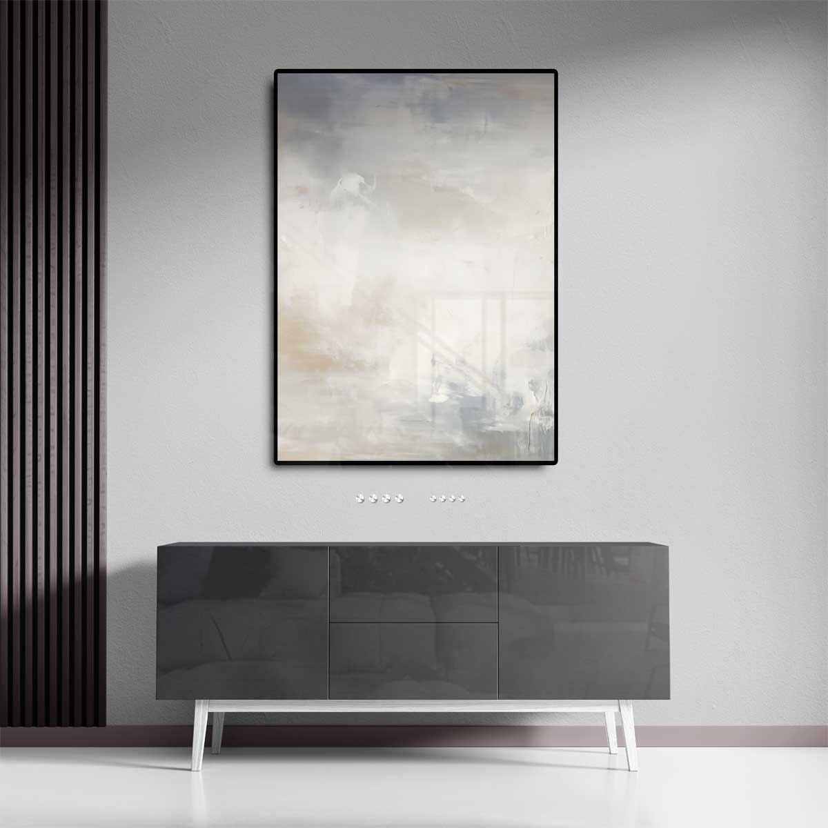 Delicate Vlagen van Mist – staand kunstwerk voor modern interieur