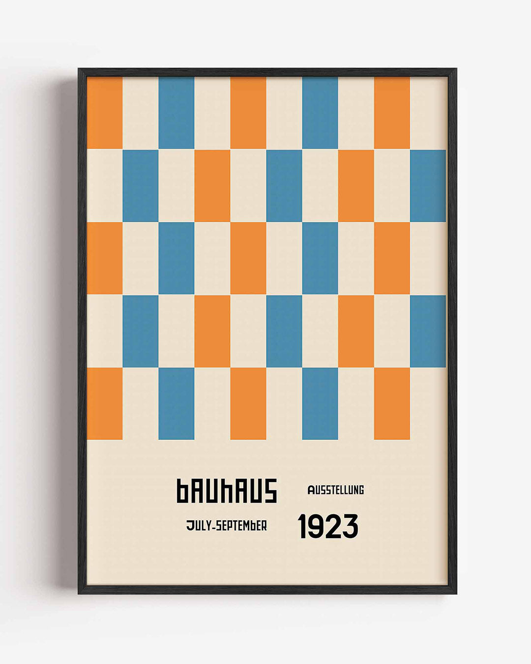 Kleurvlakken ritme – staande Bauhaus poster als wanddecoratie