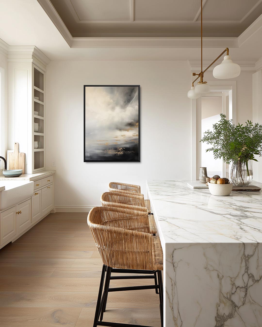 Dromerige wolken – staand wanddecoratie kunstwerk