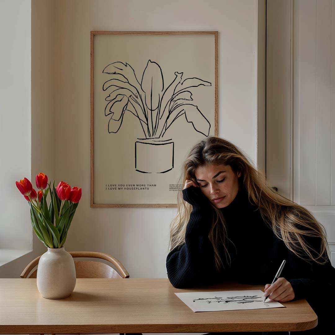 Liefde voor Planten – culinaire wandkunst als portret poster
