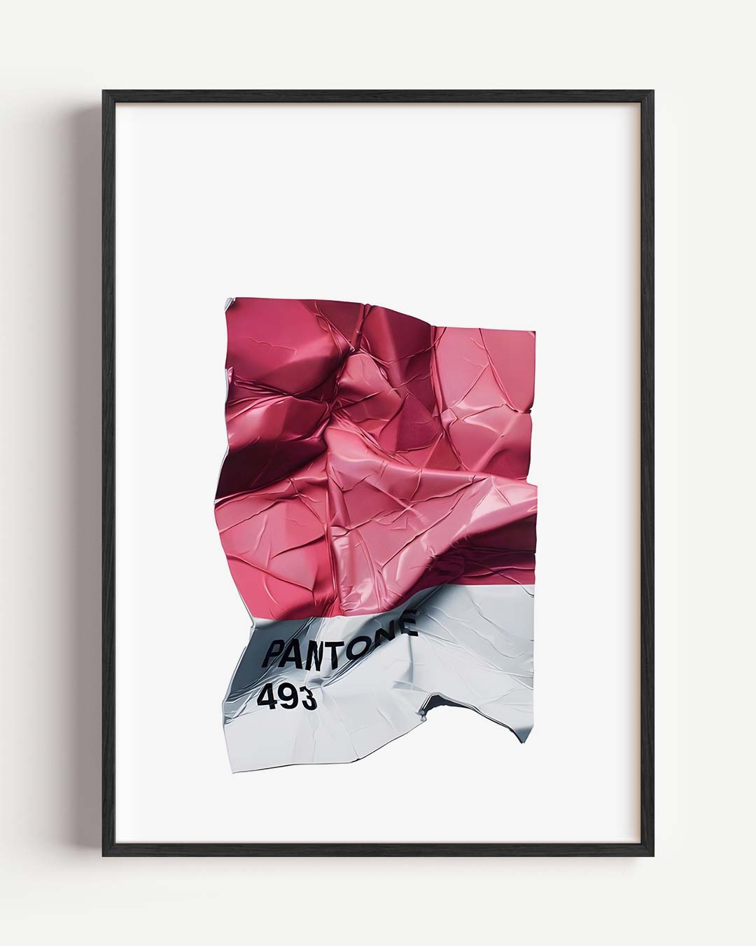 Moderne Abstracte Roze – Popart en Streetart portret poster als wanddecoratie