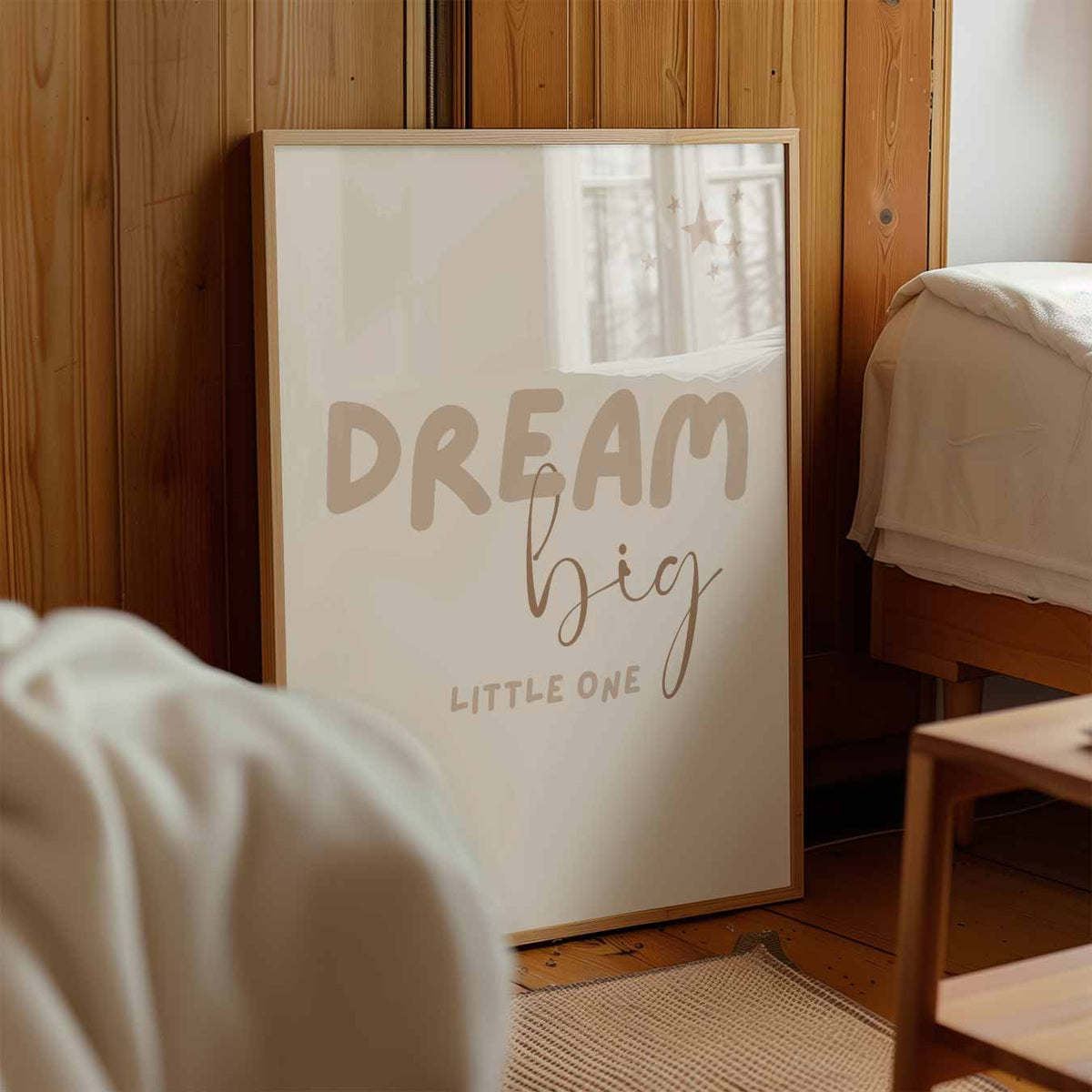 Droom Groot Kinderkamer – staande muurposter voor de kinderkamer