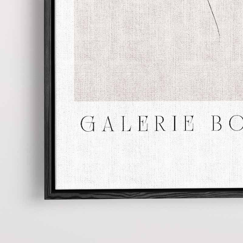 Minimalistische Botanische Schets – plexiglas kunstwerk als wanddecoratie