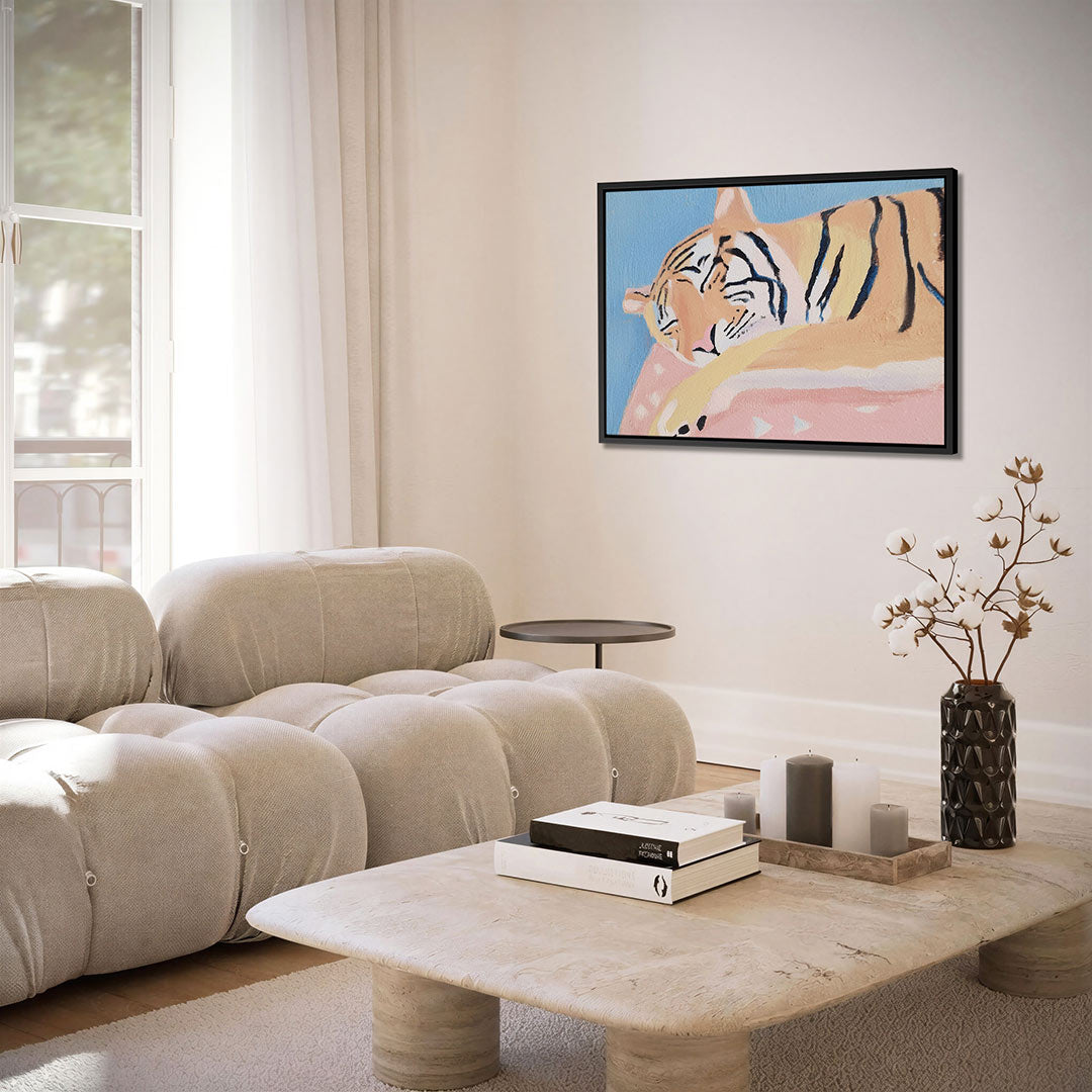 Dromende tijger – alternatieve weergave van het kunstwerk