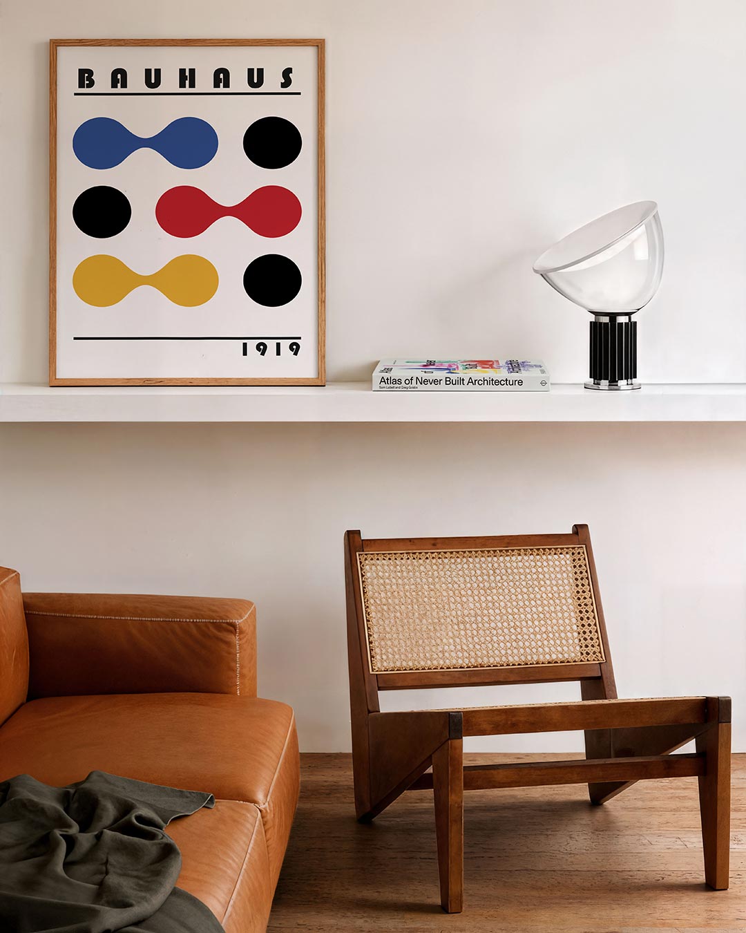 Vorm en kleur – staande Bauhaus poster voor aan de muur