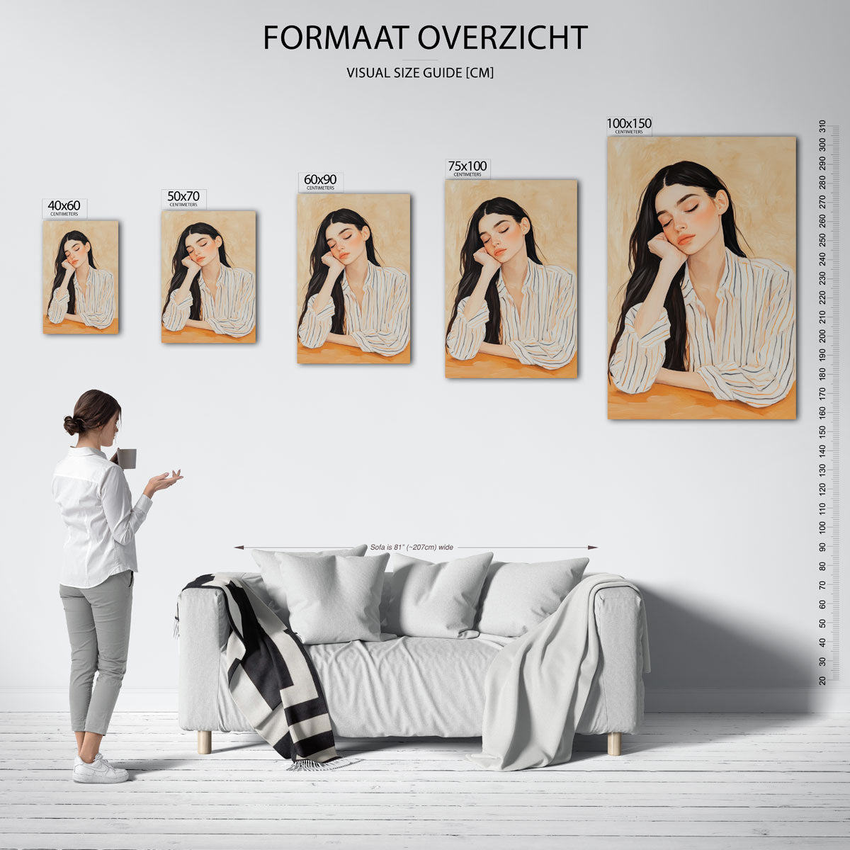 Dromerige rust – staand wanddecoratie kunstwerk