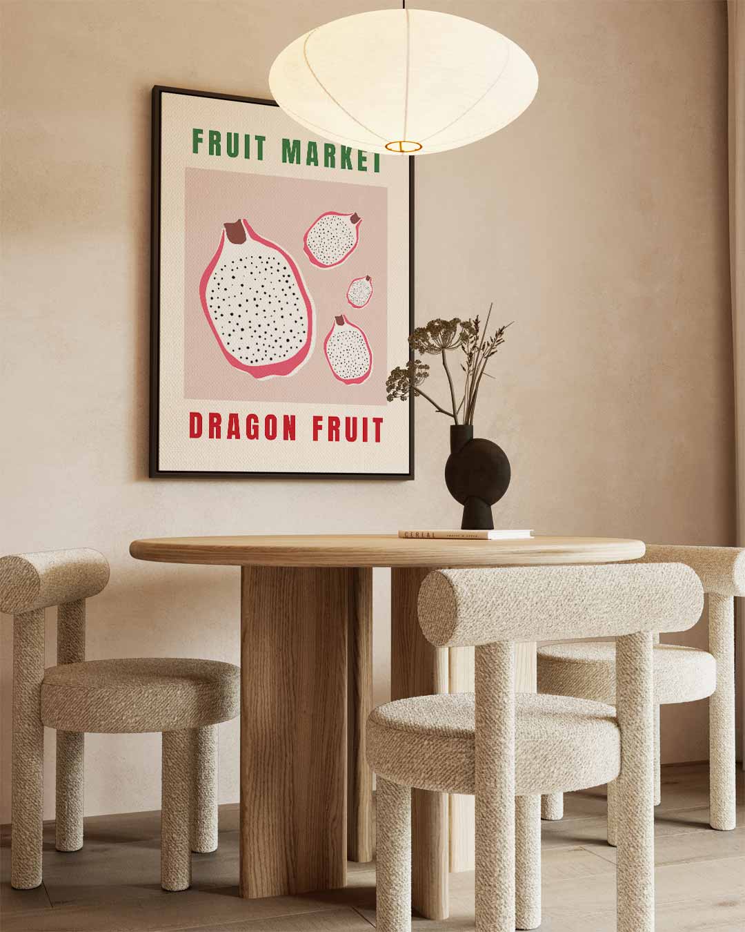 Dragon Fruit Poster – canvas wanddecoratie in portret formaat
