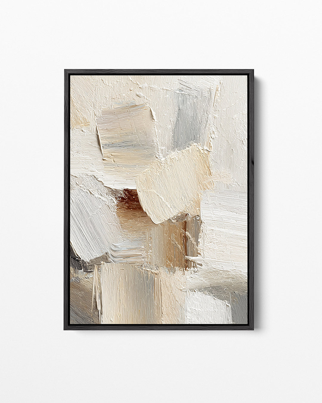 Neutrale textuur compositie – staand wanddecoratie kunstwerk