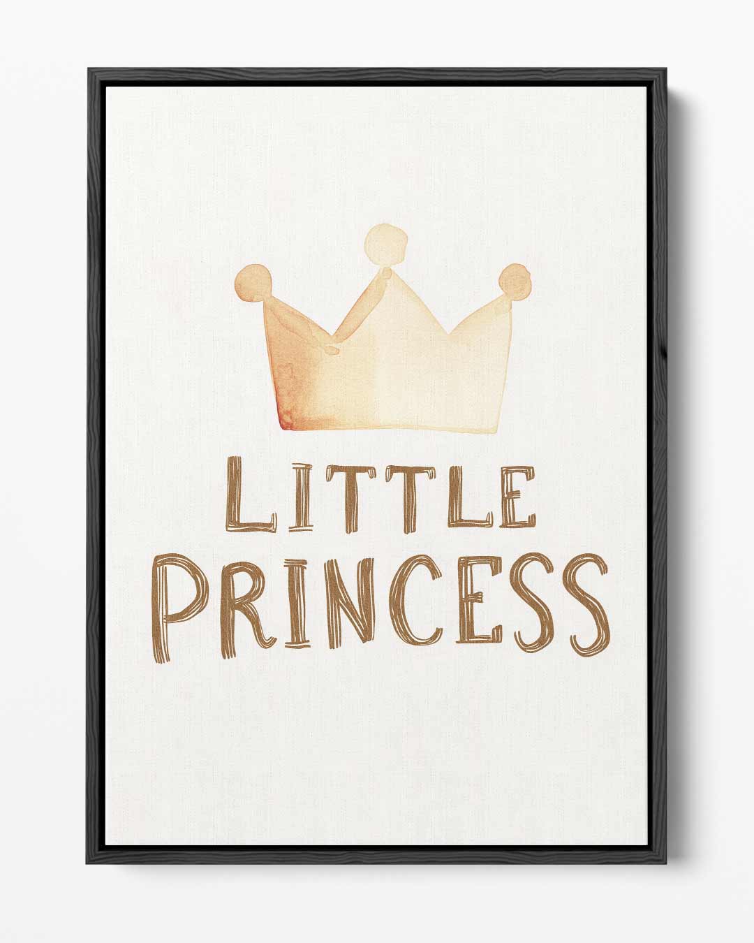 Kleine Prinses Kroning – portret kunstwerk als wanddecoratie