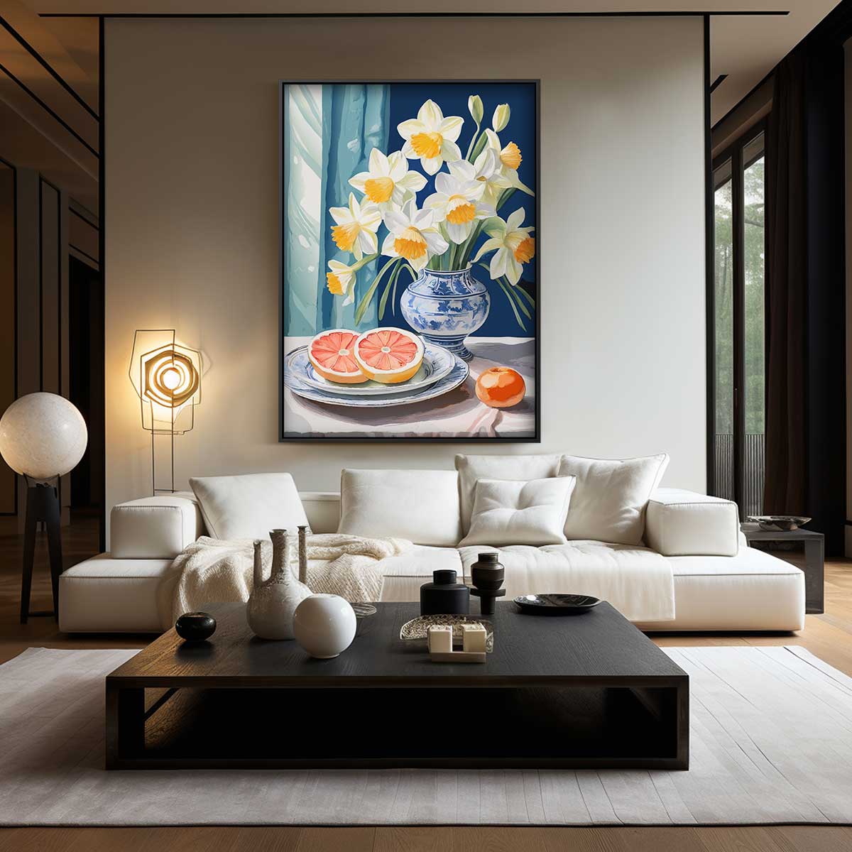 Lente Bloei Stilleven – dibond wanddecoratie in staand formaat