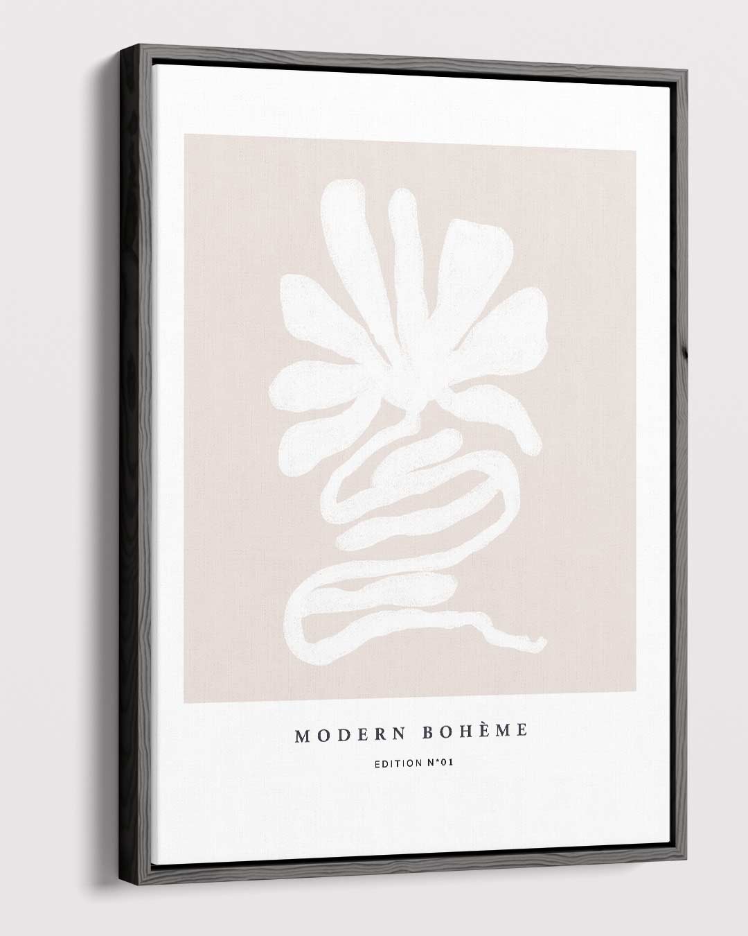 Moderne Boho Bloem – portret kunstwerk als wanddecoratie