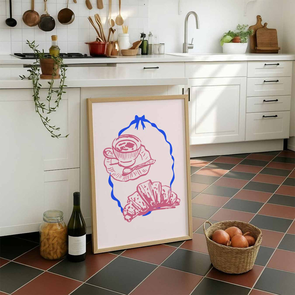 Ontbijt Dromen – staande muurposter voor keuken of eethoek