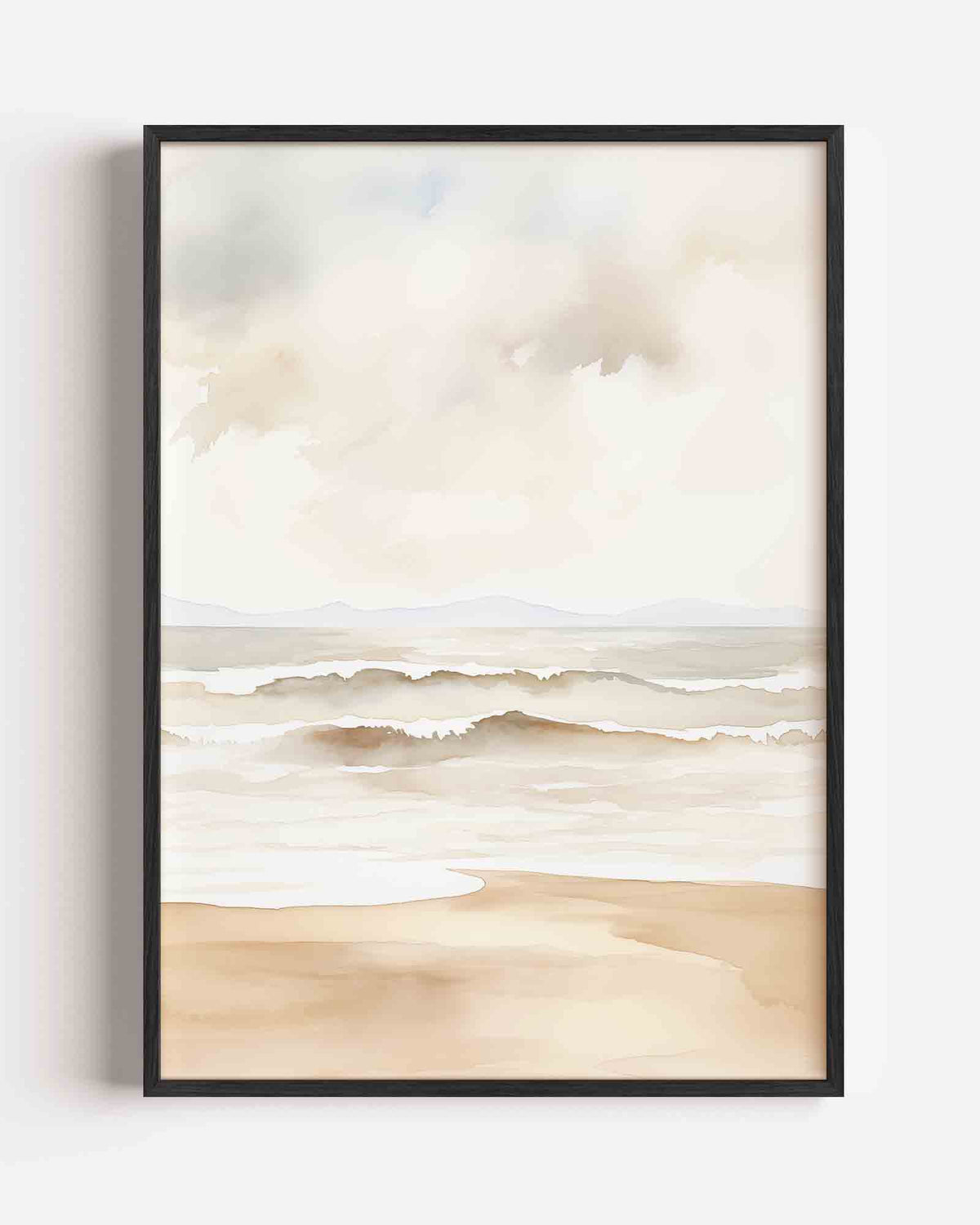 Strand en zee – natuur portret poster als wanddecoratie