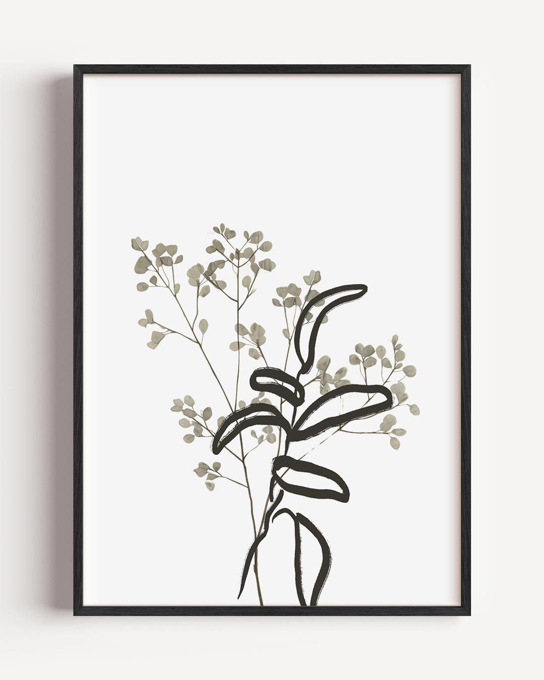 Minimalistische Botanische – elegante portret poster als wanddecoratie