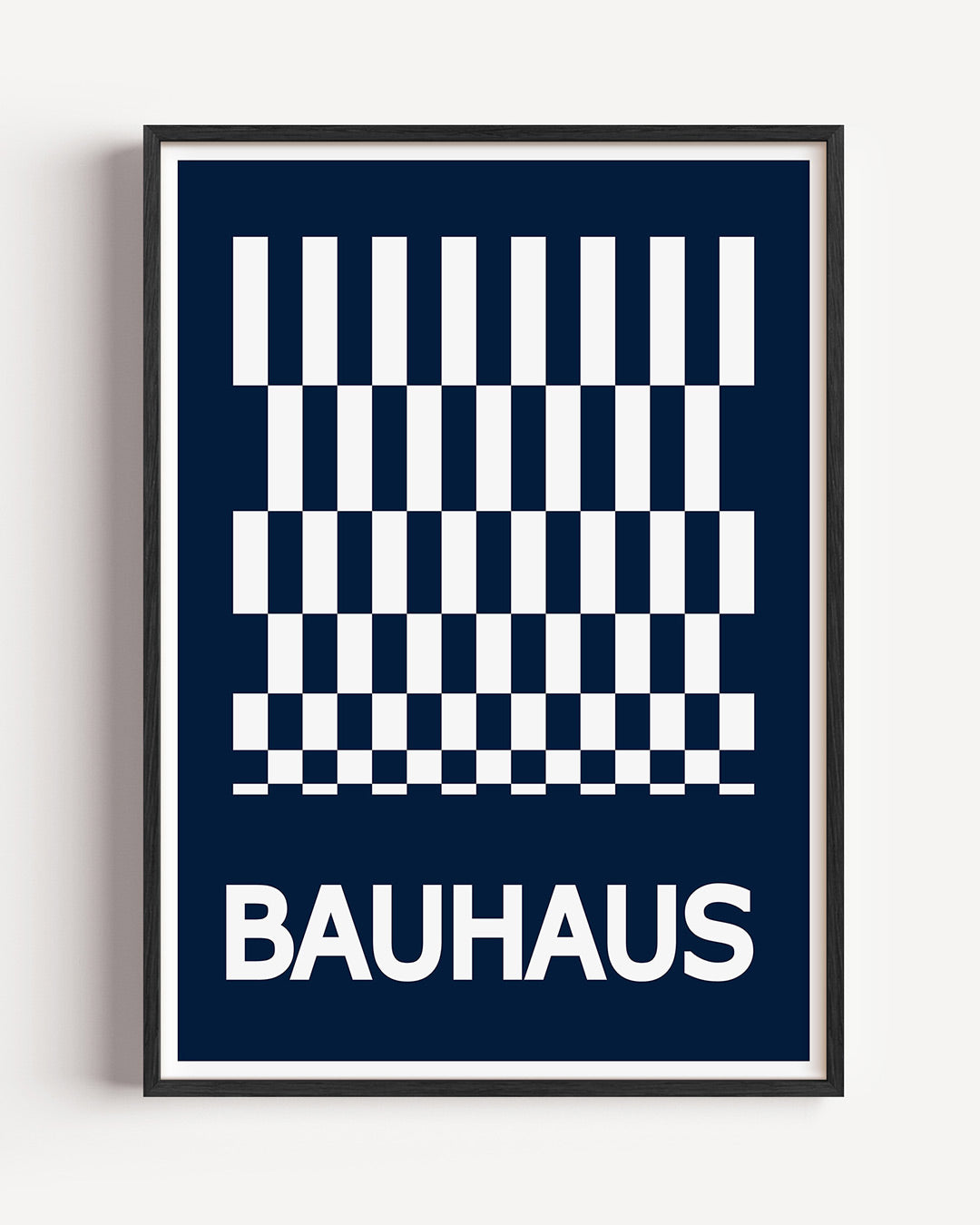 Ritme en contrast – staande Bauhaus poster als wanddecoratie