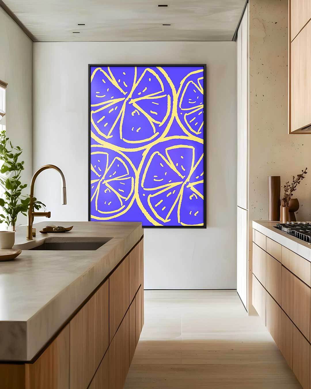 Citrus Fantasie – dibond wanddecoratie in staand formaat