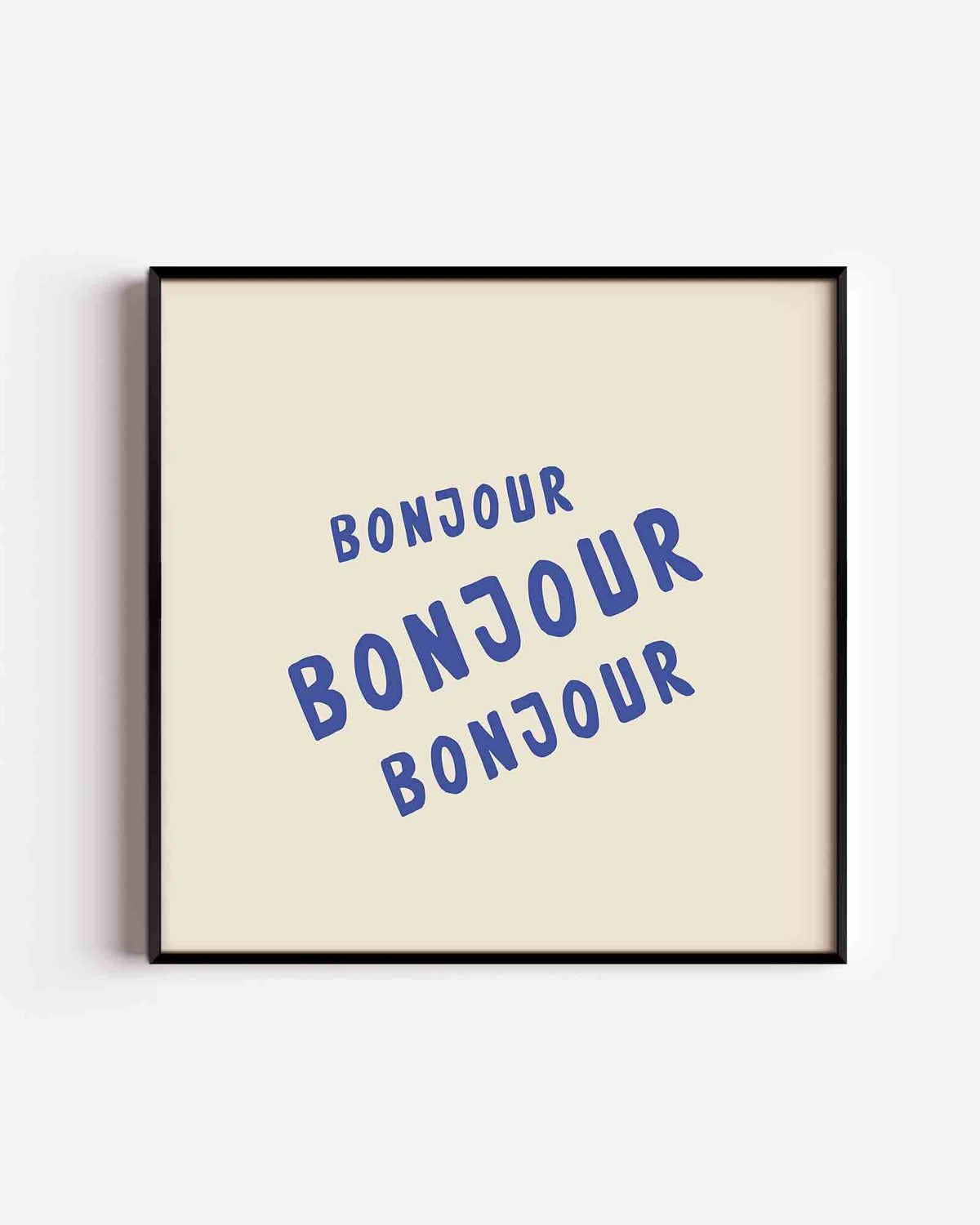 Bonjour herhaling – keuken vierkante poster als wanddecoratie