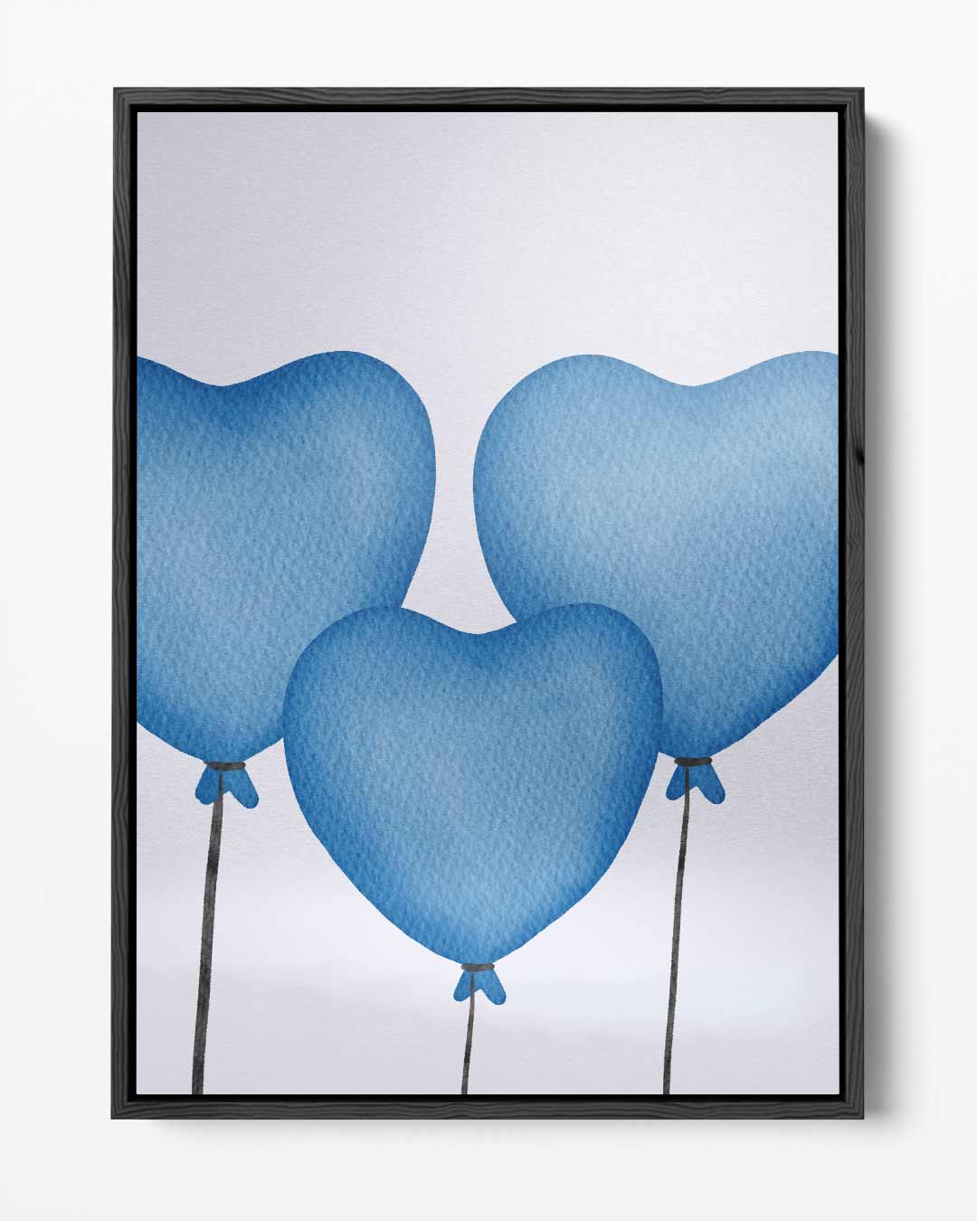 Hart Ballonnen in de Lucht – portret kunstwerk als wanddecoratie