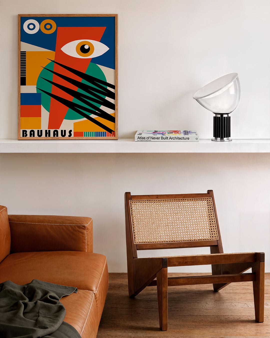 Vorm en kleur – staande Bauhaus poster voor aan de muur