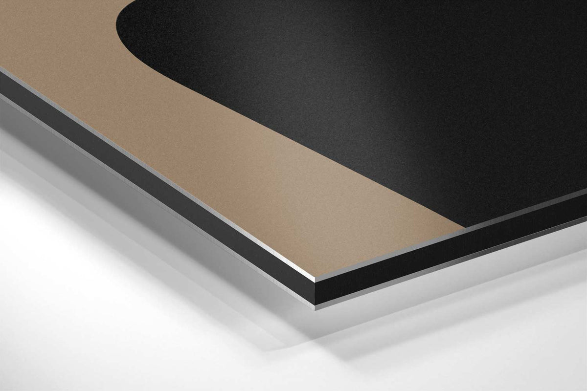Elegante Silhouet in Profiel – canvas kunstwerk als wanddecoratie
