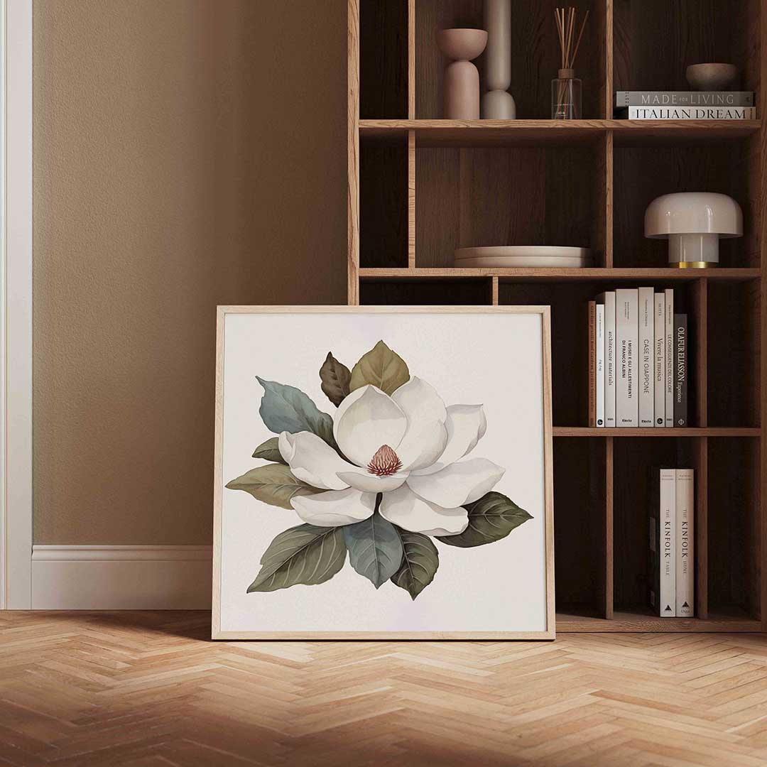 Abstracte – kerstposter in vierkant formaat