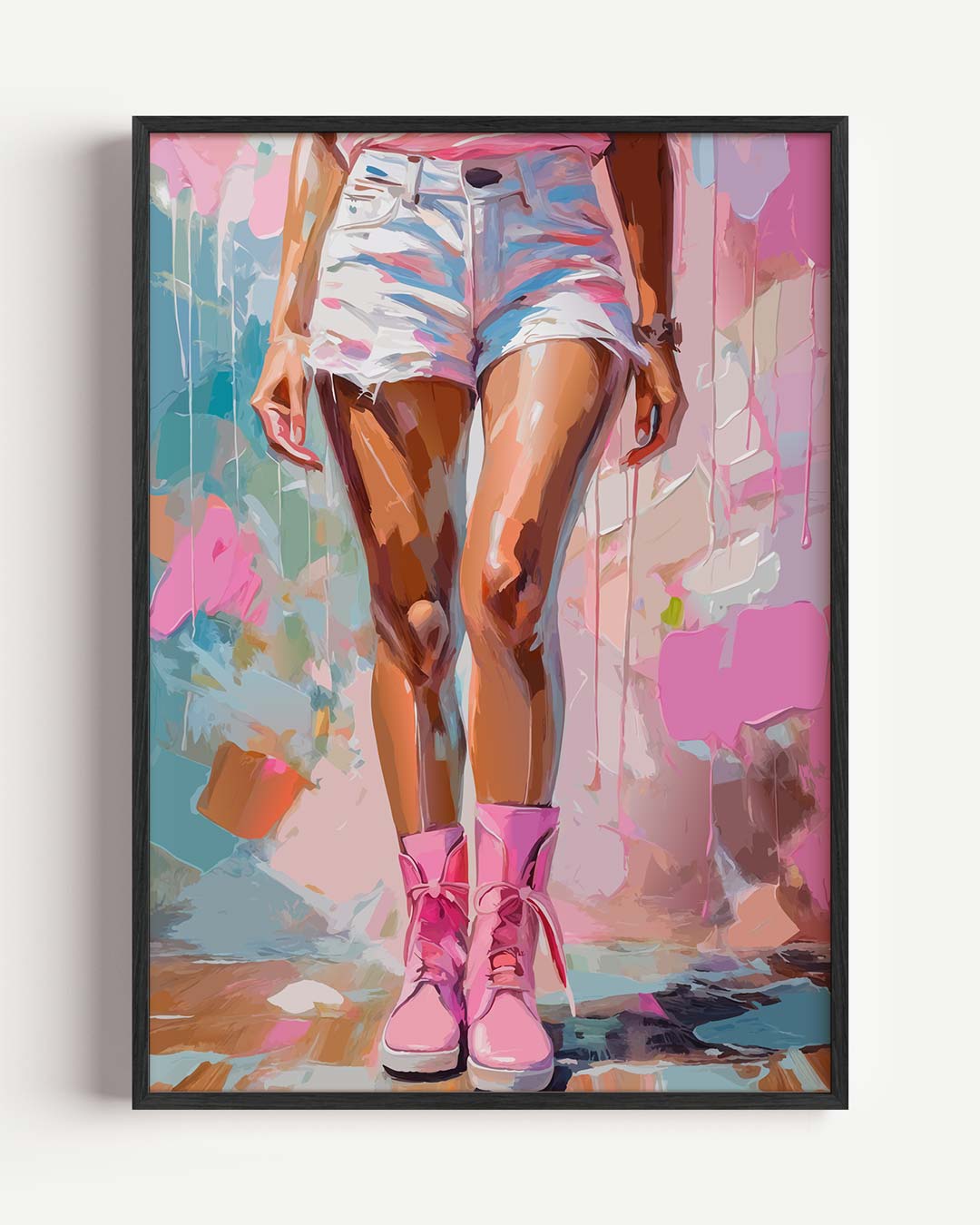 Urban Vibes Kunstposter – Popart en Streetart portret poster als wanddecoratie