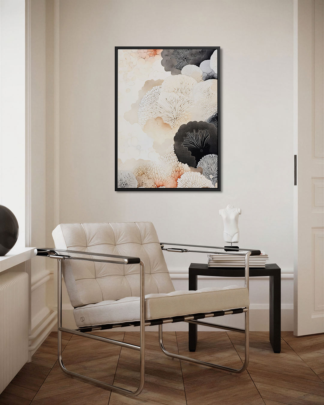 Organische patronen – staand wanddecoratie kunstwerk