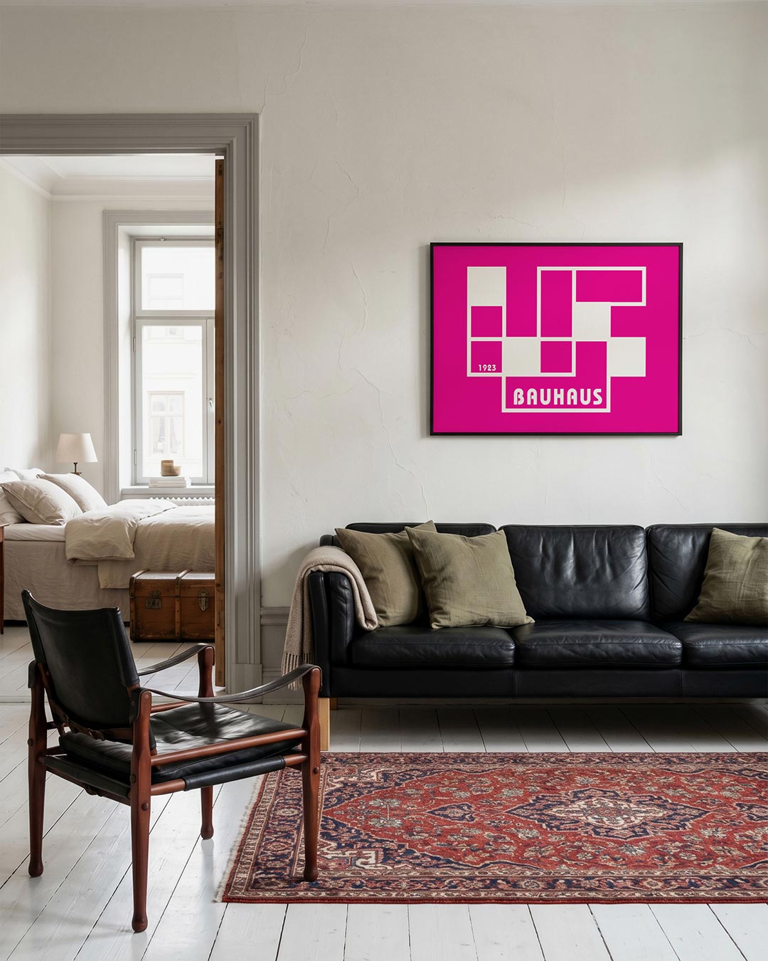 Abstracte – geometrische Bauhaus poster in liggend formaat