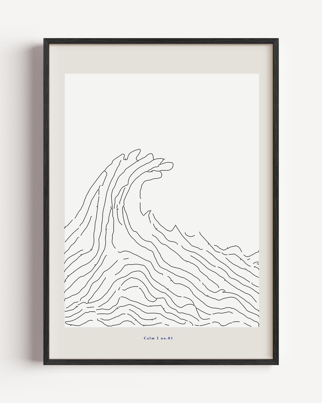 Minimalistische Golven – zomer portret poster als wanddecoratie