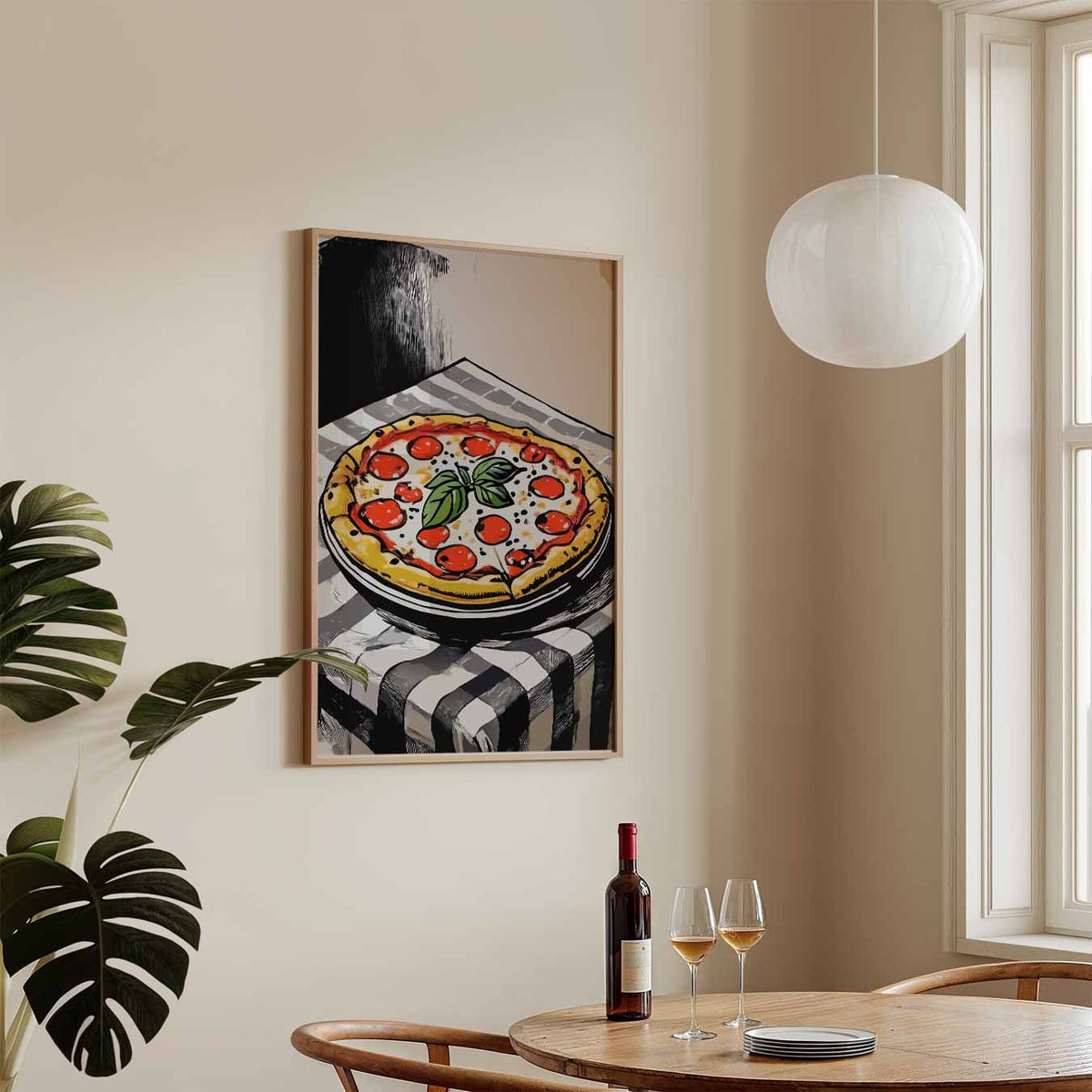 Pizza Art – staande keuken wanddecoratie van WallArtistic