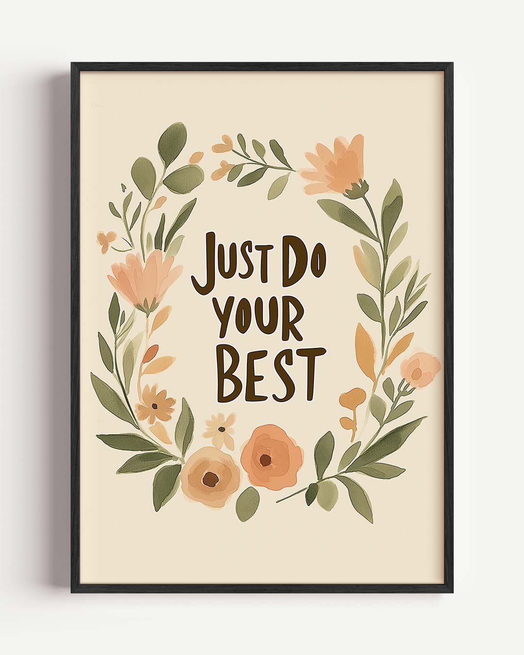 Just Do Your Best – kids portret poster als wanddecoratie