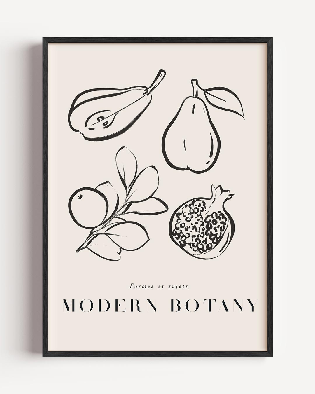 Botanische Kunstposter Modern – keuken portret poster als wanddecoratie