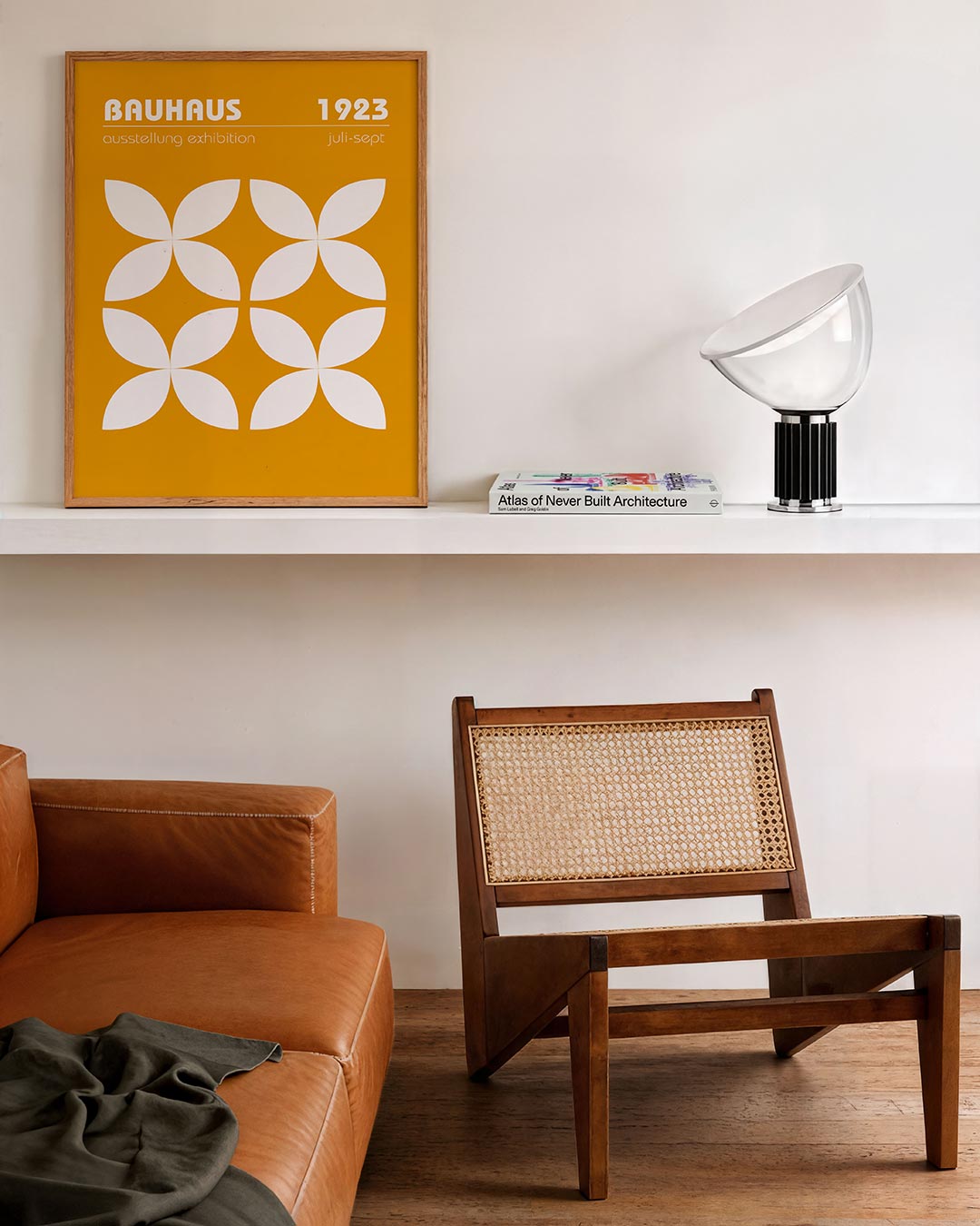 Vormritme en kleur – staande Bauhaus poster voor aan de muur