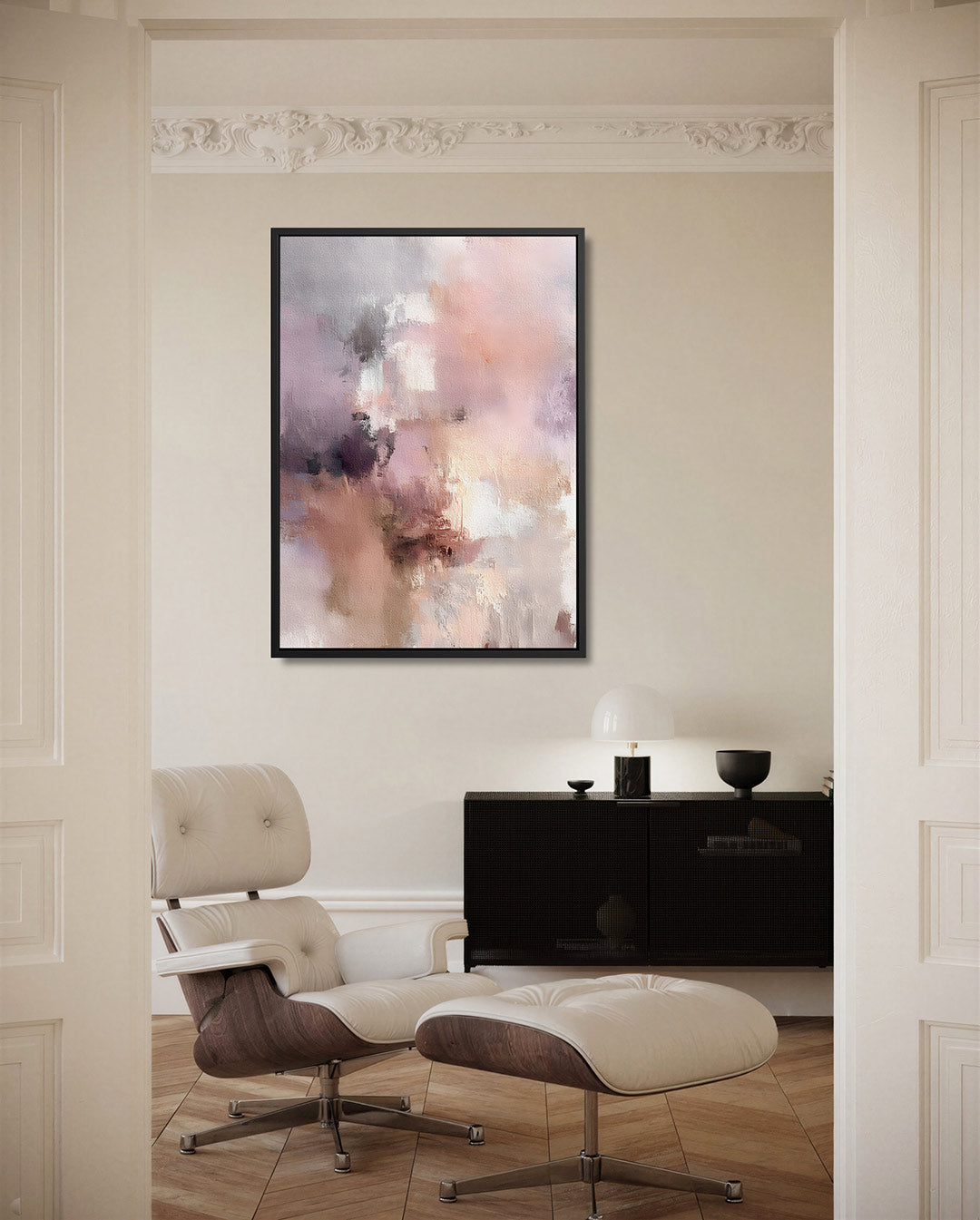 Zachte kleurenmix – staand wanddecoratie kunstwerk