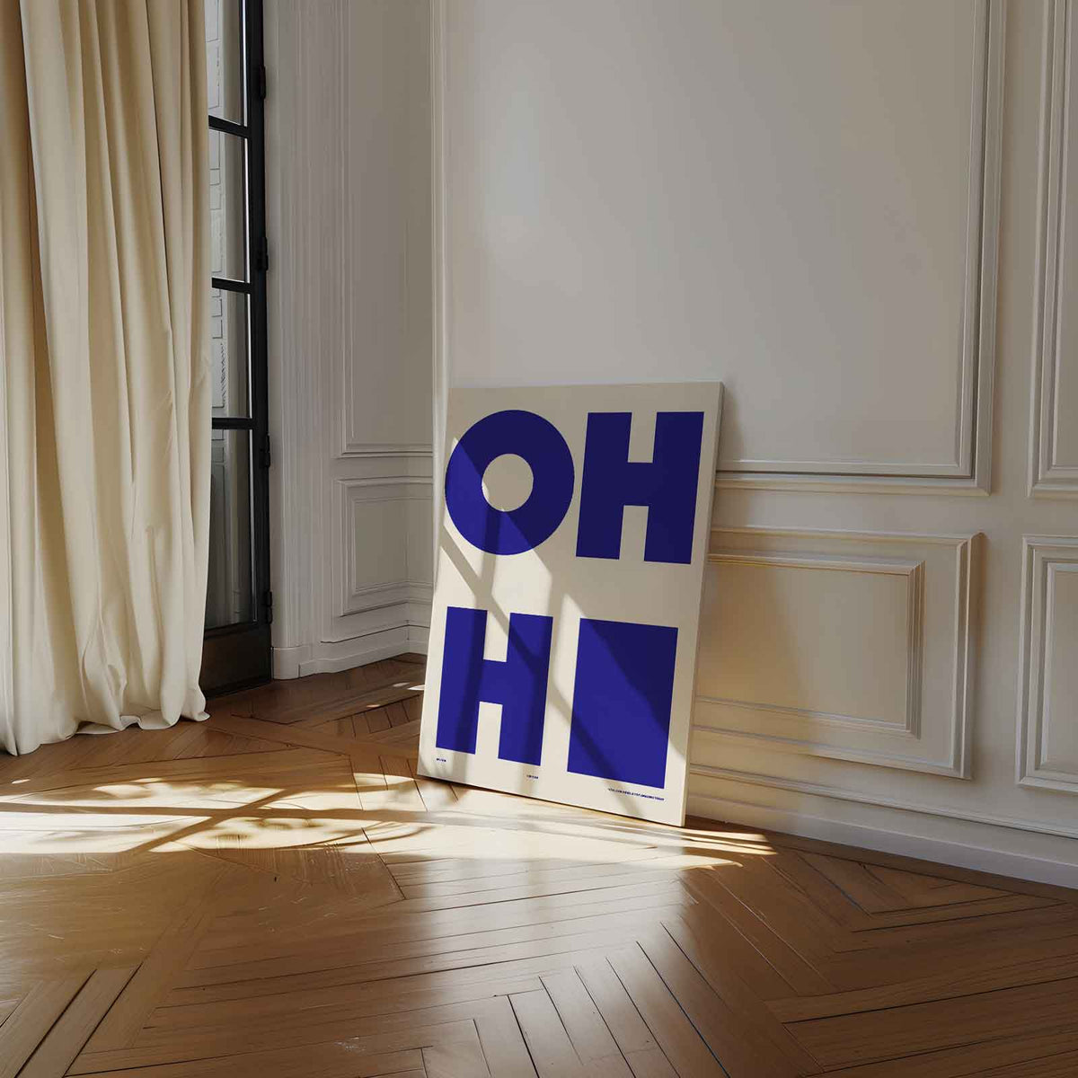 OH HI Wandkunst – staand kunstwerk voor modern interieur