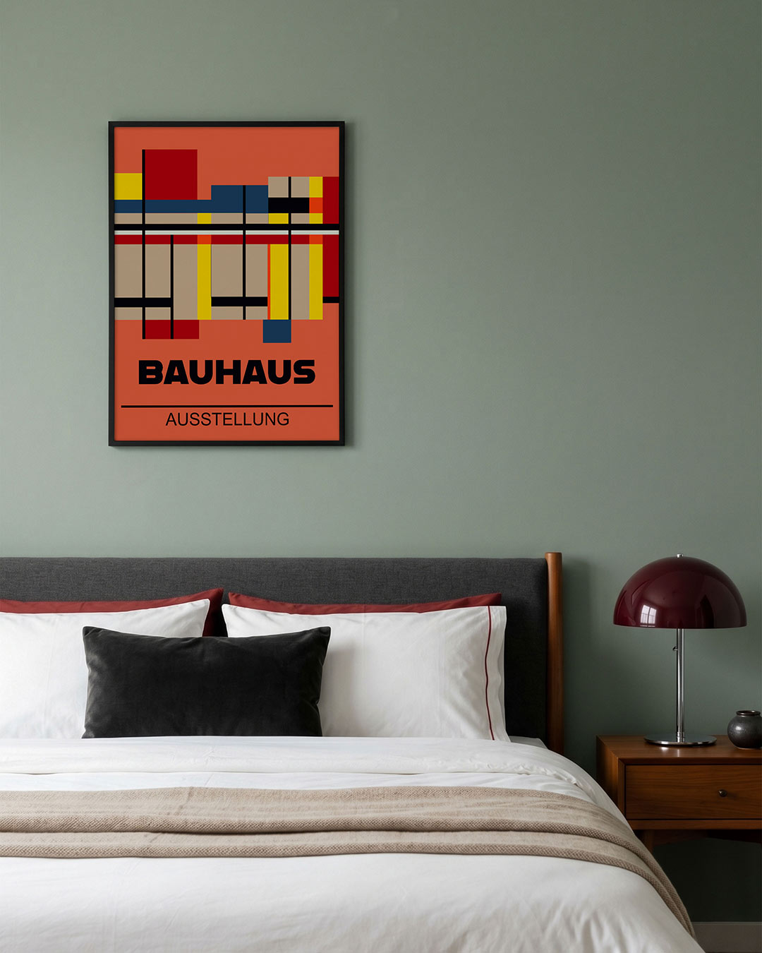 Vorm en kleur – geometrische poster in Bauhaus-stijl van WallArtistic