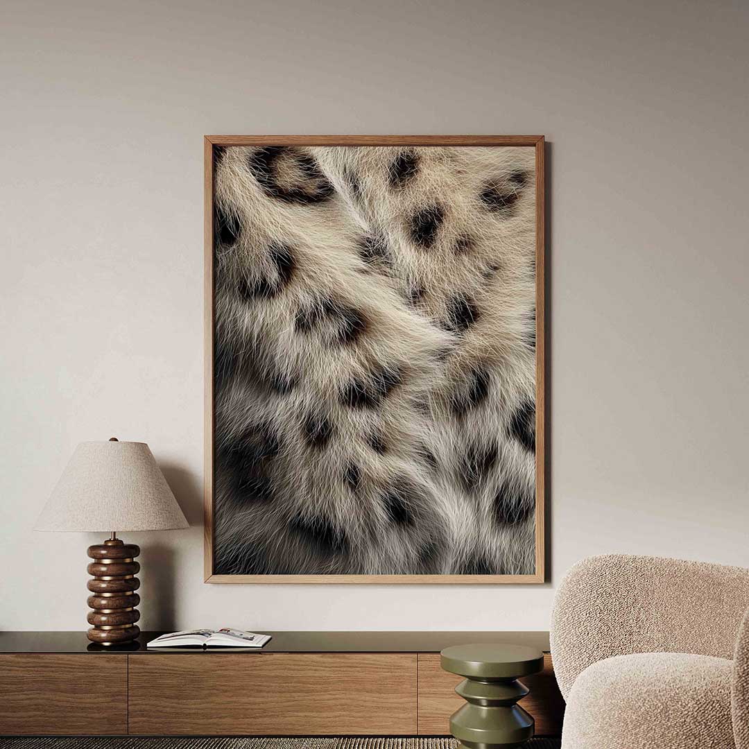 Gevlekte vacht – safari poster in staand formaat