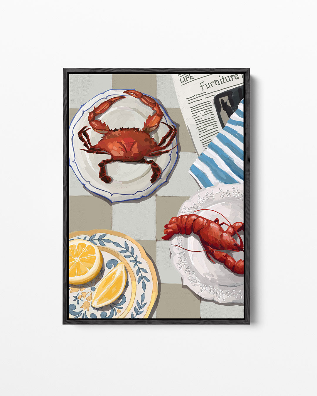 Maritieme tafereel – staand wanddecoratie kunstwerk