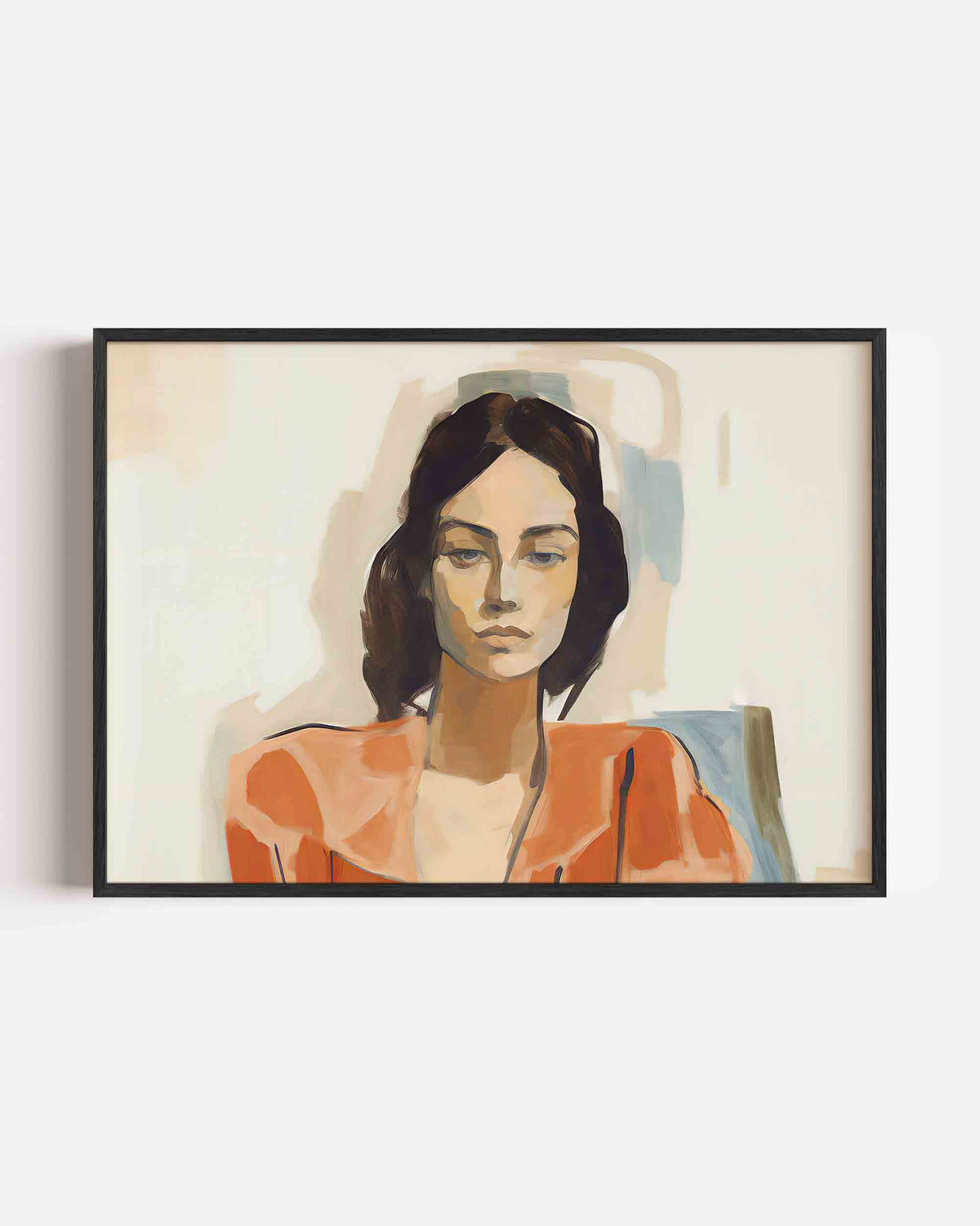 Vrouwelijk portret – vrouwelijk portret als landscape poster