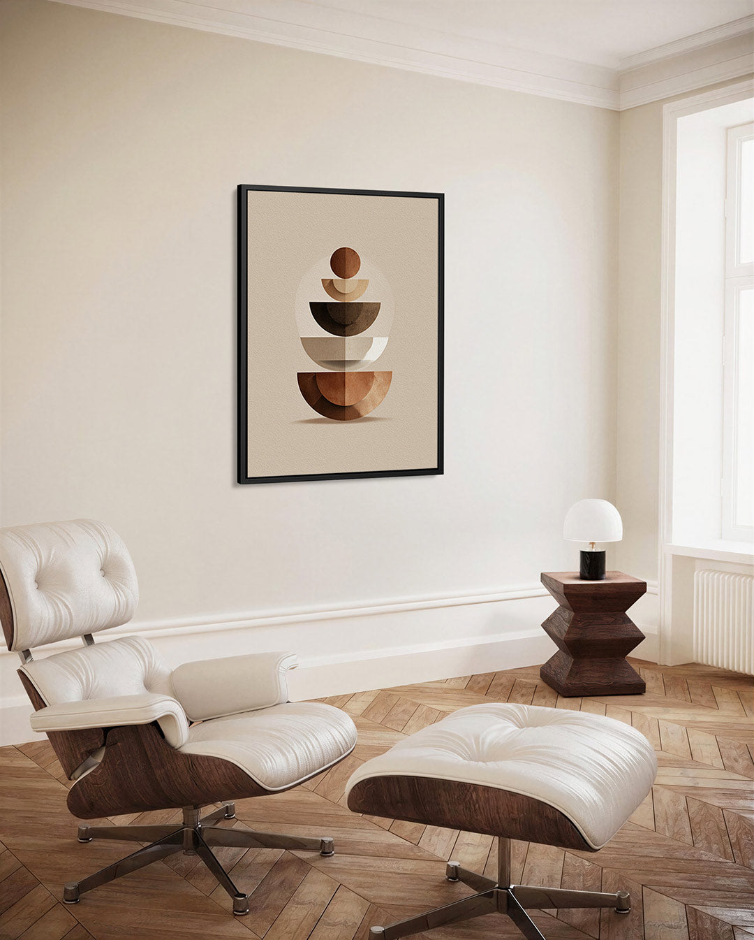 Geometrische vormen – decoratief kunstwerk voor aan de muur