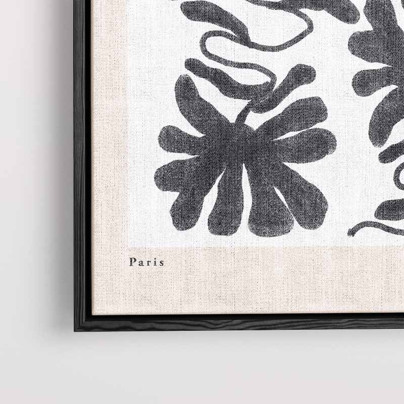 Abstracte Bloemvormen Illustratie – dibond kunstwerk als wanddecoratie